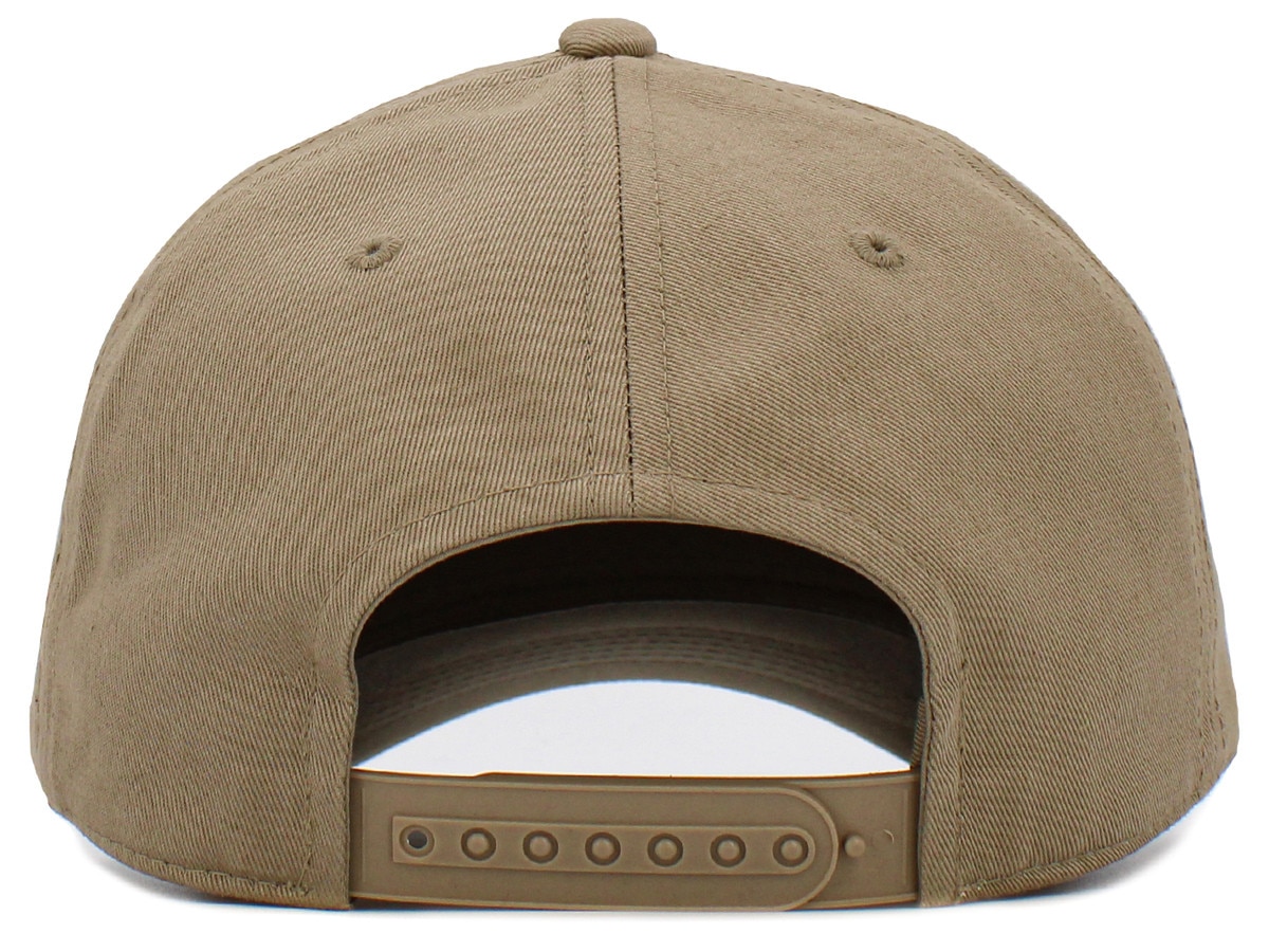 Khaki Baseball 5 Panel Cap Back View
